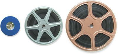 different 8mm film reel sizes